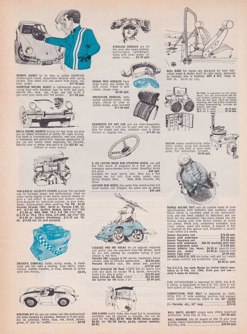 Illustration for article titled Just Look At These Lovely Illustrations From a 1968 Ad For Car Accessories